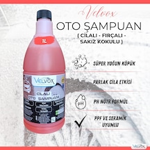Velvox Cilalı Oto Şampuanı 1l Süper Yoğun Köpük Ph Nötr 1:60 Konsantre Seramik & Ppf Uyumlu Nano Boya Koruma Antistatik Araç Şampuanı Sakız Kokulu