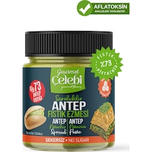 Şekersiz Sürülebilir Antep Fıstık Ezmesi 200 Gr. - Gerçek Antep Fıstığı Ezmesi