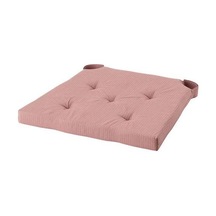 Sandalye Minderi Pembe Renk MeridyenDukkan 35/42x40x4 cm IKEA Cırt Cırtlı Bantlı