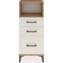 Arges Komodin Tek Raflı 3 Çekmeceli 44x30x106 Çam-aytaşı Çam