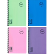 Defne Nova 72 Yaprak Kareli Defter Orta Boy Spiralli 1 Adet
