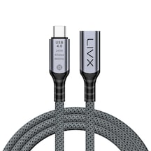 Livx Type C To Type C Usb4.0 240w 40gbps 8k60hz Uzatma Kablosu 1m
