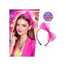 80 Ler 90 Lar Neon Pembe Dantel Taç Fiyonklu - Fglt-763481 18