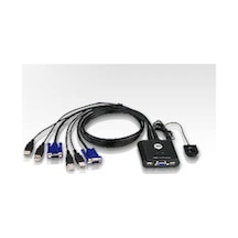 Aten Cs22U 2 Port Usb Vga Mini Kwm Switch 2 Pc /1 Monitör