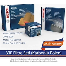 Netpar Mercedes Vaneo 414 170 Cdı 1.7 2002-2006 Bosch 3'lü Filtre Seti Karbonlu Polen