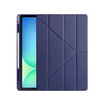 Sh Newface Apple İpad Uyumlu Pro 13 2024 Kılıf Kalemlikli Hugo Tablet Kılıfı - Lacivert Najmaddin