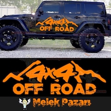 4X4 Off Road Araba Sticker - Oto Sticker