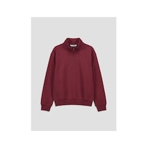 LC Waikiki Alıta Cıty Farkıyla Lcw Kids Mürdüm Dik Yaka Kız Çocuk Sweatshirt Murdum - 924123536 Murdum