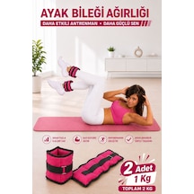 Spor Byfit 1 Kg x 2 Adet Pembe El veya Ayak Bileği Ağırlığı Pembe