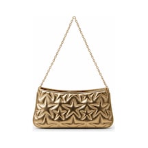 Nura Collection Stella Yıldız Desenli Zincir Askılı Kadın Omuz Çantası Altın - 894633696 Altın