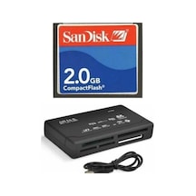 Sandisk 2 GB Compact Flash Hafıza Kartı - USB 2.0 CF Kart Okuyucu