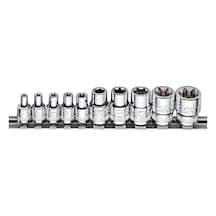Ceta Form 10 Parça 3/8” Dış TORX Lokma Anahtar Takımı