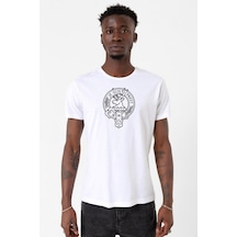 Outlander Je Suis Prest Beyaz Erkek Bisikletyaka Tshirt 001