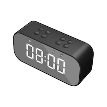 Suofeng Siyah Ultra Portatif Bt 5.0 Hoparlör -免提 Konuşma, Lcd Ekran, Alarm Ve Uyku Modu, 2000mah Pil İle Kaliteli Ses