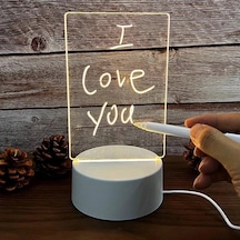 Led Çizim Tableti Gece Lambası Beyaz