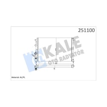 Kale-radyator Radyatör Mgn 2.0ı 16v-mgn Classıc 1.4ı 16v 2 Sıra Al Pl Sistem 0520262al 8200189286