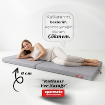 Xpermate Katlanır Yatak Yer Yatag I 70x180x6 Gri 2yktlnr