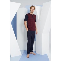 Kly 2116 Midi Yaka Pijama Takım 001