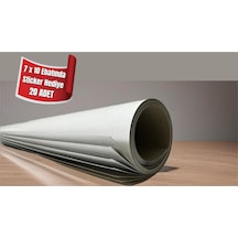 100 X 140 Cm Lüks Çeyiz Paket Ambalaj Kağıdı Önü Beyaz Arkası Gri 10 Adet
