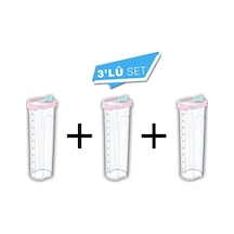 Sıvı Yağlık Ölçekli 1 Lt Plastik 3'lü Set Beyaz