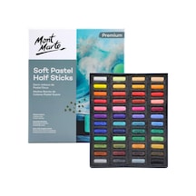 Yumuşak Pastel Yarım Çubuklar 48 Adet, Pastel Sanat Malzemeleri, Sanatçı Kalitesinde Pasteller, Ekstra Yumuşak Ve Genel