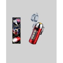 Hnrlıshp Usb Şarjlı Rüzgar Geçirmez Elektrikli Çakmak El Fenerli