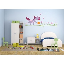 DUVAR SÜSÜ (STİCKER) KÜÇÜK AT DESENLİ PVC 70X50X0,5CM