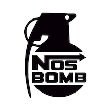 Nos Bomb Oto Sticker Siyah 15 11 Cm