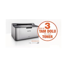 Brother HL-1111-3T Mono Lazer Yazıcı + Toner 3'lü