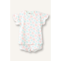 Defacto Baskılı 2li Ecru Pijama Takımı Kız Bebek H9309a526smer233 Ekru-er233