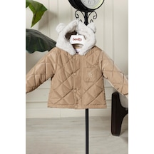 Benittokids Erkek Bebek Çocuk Kulaklı Kapüşonlu Mont 51323 Bej