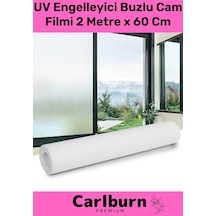 Özel Üretim İç Göstermeyen Yapışkan İz Bırakmaz Uv Engelleyici Buzlu Cam Filmi 2 Metre X 60 Cm