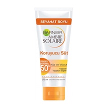 Garnier Ambre Solaire Yüz ve Vücut için Güneş Koruyucu Süt Spf 50 50 ML