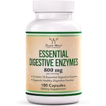 Double Wood Digestive Enzymes Bromelain Lactase 180 Caps