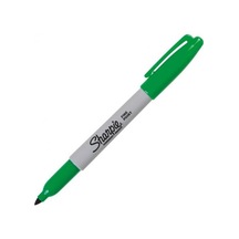 Sharpie Fine Permanent Markör Yuvarlak Uç Yeşil S0810960 Çok Renkli