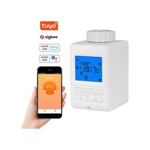 Zigbee Akıllı Radyatör Termostatı - Lcd Ekranlı, 6 Modlu, Uzaktan Kontrol, Alexa Ve Google Asistan Desteği