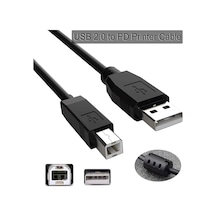 Yazıcı Kablosu Ara Printer Usb Bağlantı Bağlama Kablo Network Lazer Hp Canon Brother Kablosu 1.