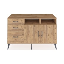 Kronos Konsol 4 Raflı 3 Çekmeceli 2 Kapaklı 132x59x83 Çam-çam/çam Atlas Çam