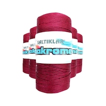 5 Adet Polyester Makrome İpi 1560 Bordo 100 gr