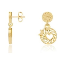 Gülaylar - Altın 14 Ayar Kalp Küpe Çocuk N11.12046