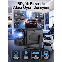 Çift - 352 - Kollu Game Box Projeksiyon Cihazı Kumandalı Android Tv - Cadde101 - Dahili Hoparlör