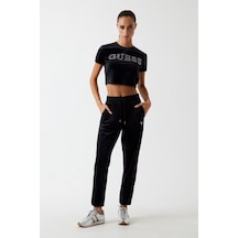 Guess Couture Kadife Kadın Jogger Eşofman Altı V3bb27k0232 Siyah
