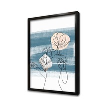 Line Art Kadın Iıı Çerçeveli Mdf Tablo-172244