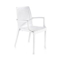Sy-2524 Örgü Desenli Rattan Bahçe Koltuk Sandalye 4'lü Set