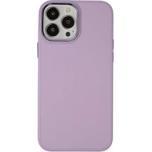 Newface Apple İphone 13 Pro Kılıf Asya Deri Silikon - Lila