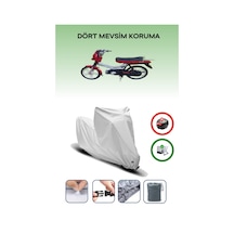 Gri Kilit Uyumlu Kanuni Moped Turbo Sport Uyumlu Motosiklet Brandası Su Geçirmez
