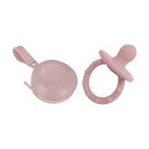 Oioi Silikon Gummy Dişlik Ve Pod Emzik Kutusu Pembe