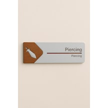 Piercing Ofis Oda Kapı İsimliği Yönlendirme Tabelası Levhası Kişiselleştirilebilir