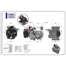 Klima - 477 - Kompresörü Sıfır Ürün Ford Fiesta V 02-08 Focus I98-04 Fusion 02-12 Transit Connect 02-09 - Dpmıx-hb - 1. 8
