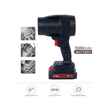 Ttb-02 Siyah Yüksek Hızlı Turbo Jet 1500 Mah - 80 W Hava Üfleme Makinası